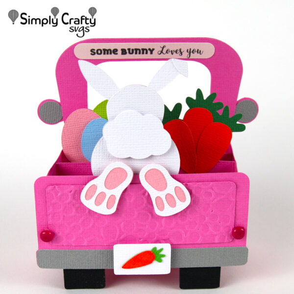 Bunny Truck Card SVG