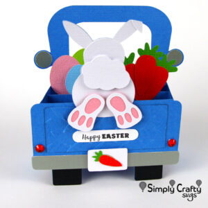 Bunny Truck Card SVG