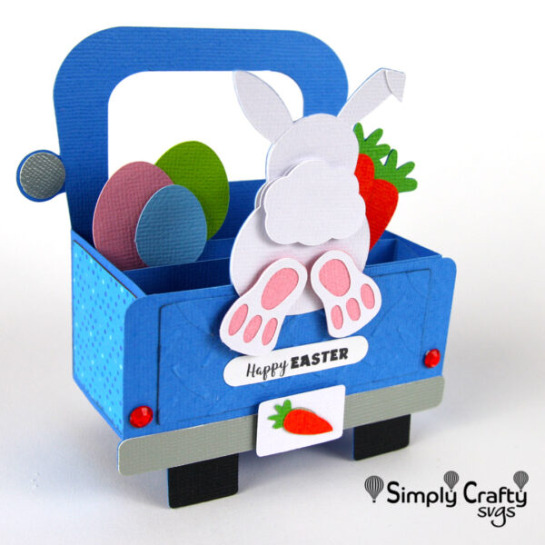 Bunny Truck Card SVG