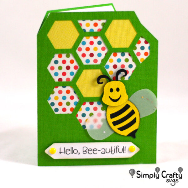 Busy Bee Card SVG