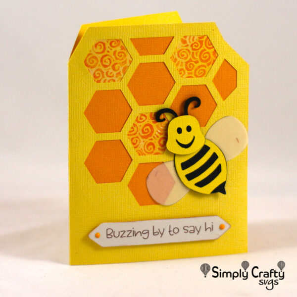 Busy Bee Card SVG