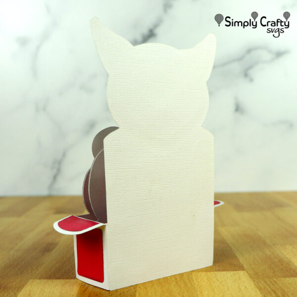 Cat Love Box Card SVG