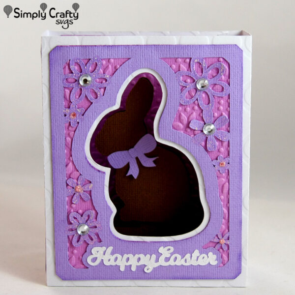 Chocolate Bunny Box Card SVG