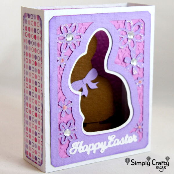 Chocolate Bunny Box Card SVG