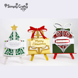 Christmas Double Fold Card Set SVG