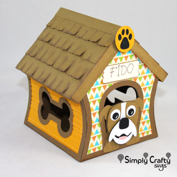 3D Dog House SVG