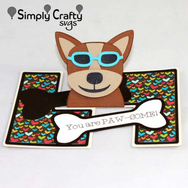 Dogs with Shades Card SVG