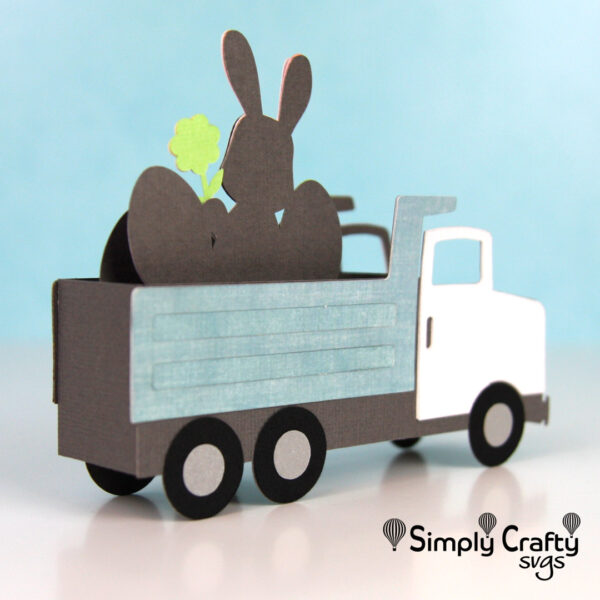 Dump Truck Easter Card SVG