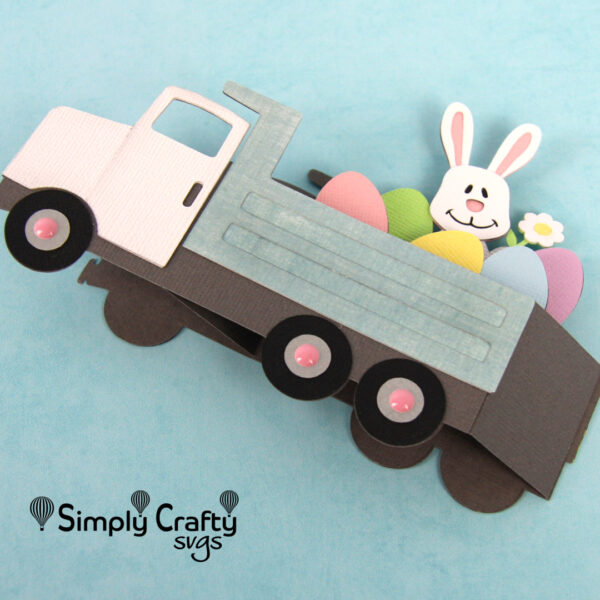 Dump Truck Easter Card SVG