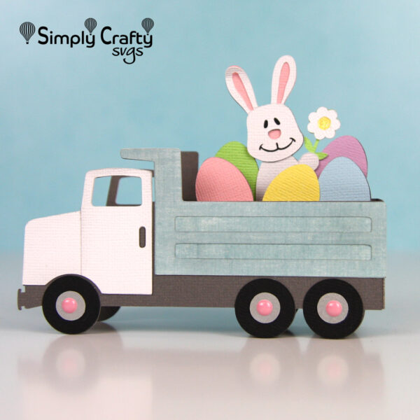 Dump Truck Easter Card SVG