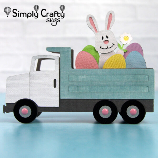 Dump Truck Easter Card SVG