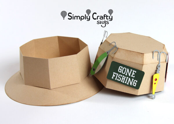 Fishing Hat Box SVG