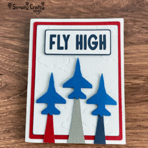 Fly Hight Card SVG with Jets