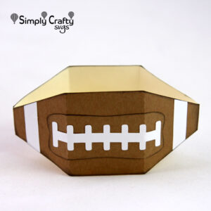 Football Favor Box SVG