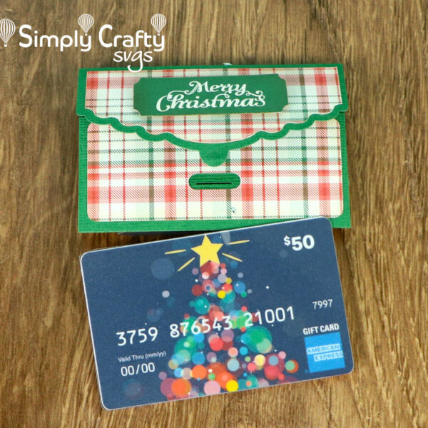 Gift Card Sleeve SVG