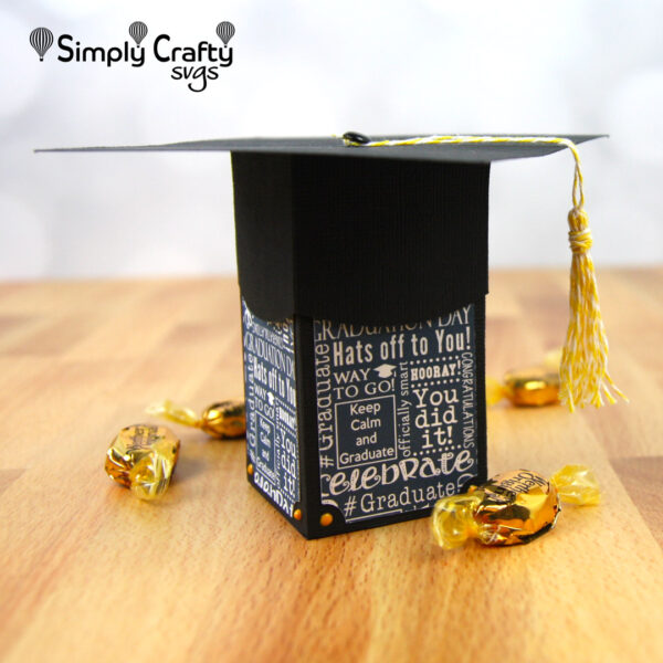 Graduation Cap Box SVG