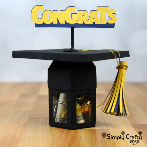 Graduation Hat Congrats Box SVG