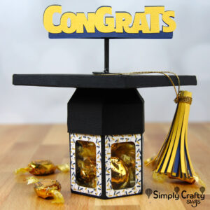 Graduation Hat Congrats Box SVG