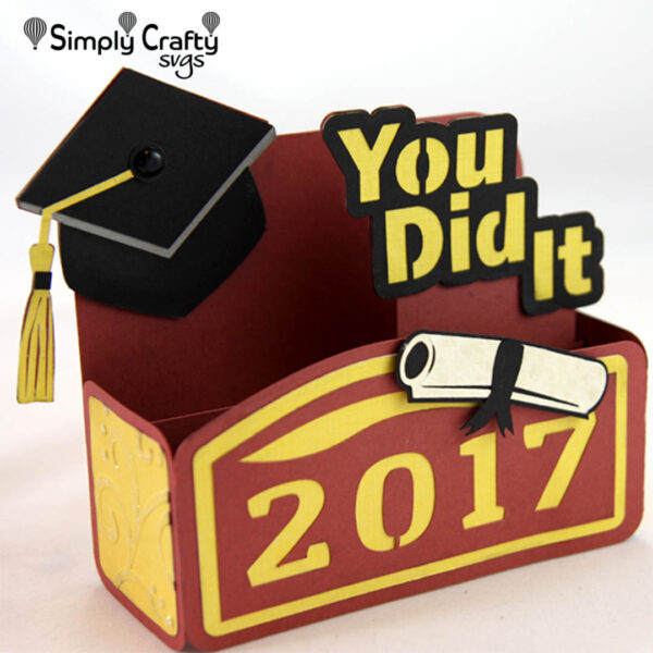 Graduation You Did It Card SVG