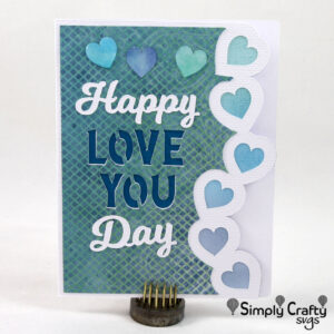 Heart Border Love Card SVG