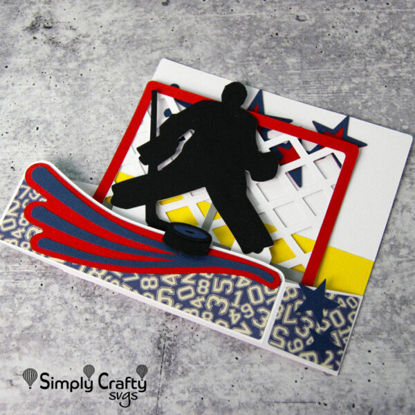 Ice Hockey Goalie Card SVG