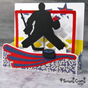 Ice Hockey Goalie Card SVG