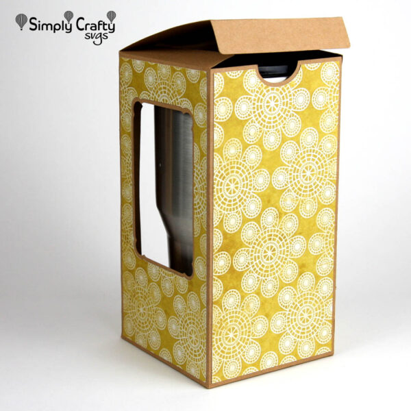 Large Tumbler Fliptop Box SVG