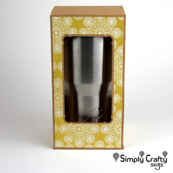 Large Tumbler Fliptop Box SVG
