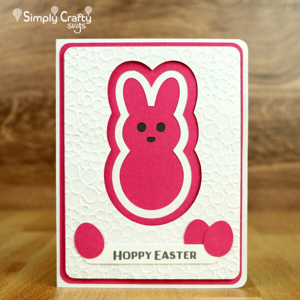 Layered Bunny Card SVG