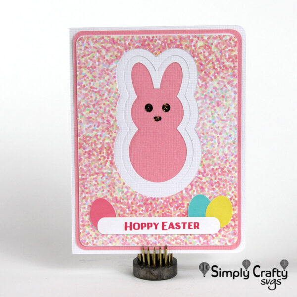 Layered Bunny Card SVG