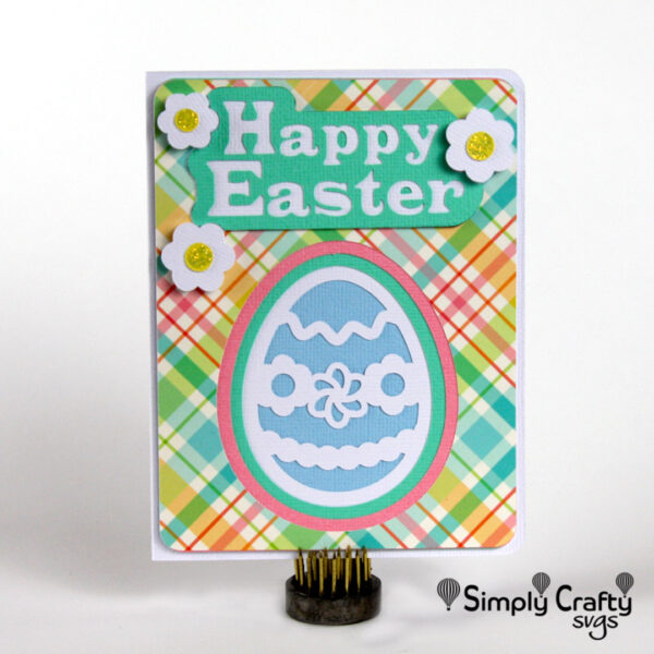 Layered Easter Egg Card SVG