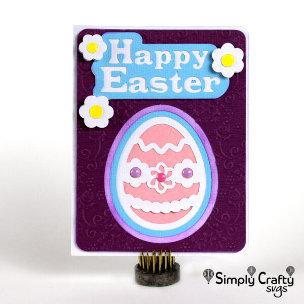 Layered Easter Egg Card SVG