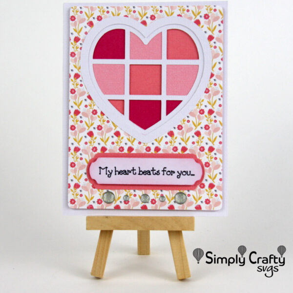 Layered Heart Card Set SVG