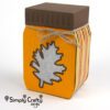 Fall Leaves Mason Jar Luminary SVG