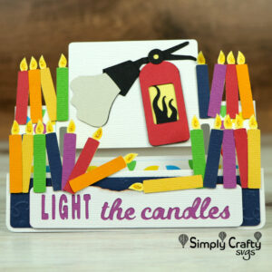 Light the Candles Card SVG