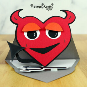 Lil Devil Easel Card SVG