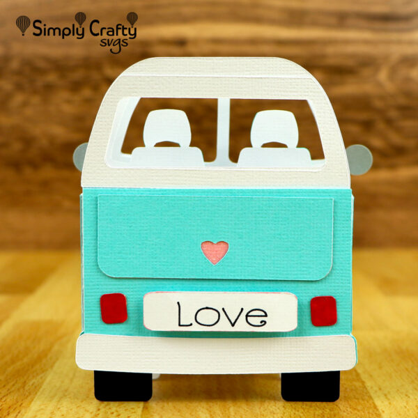 Love Van Box Card SVG