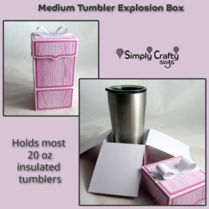 Medium Tumbler Explosion Box SVG