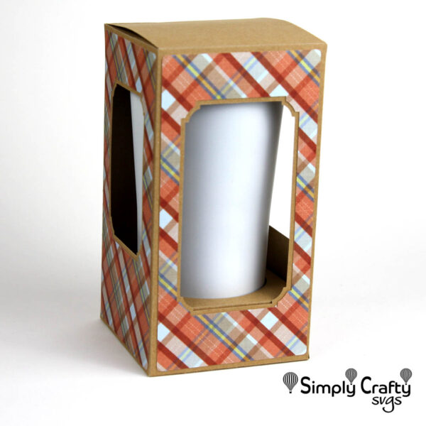 Medium Tumbler Fliptop Box SVG