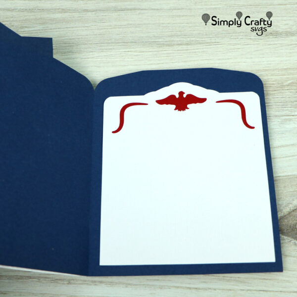 Military Blues Uniform Card SVG