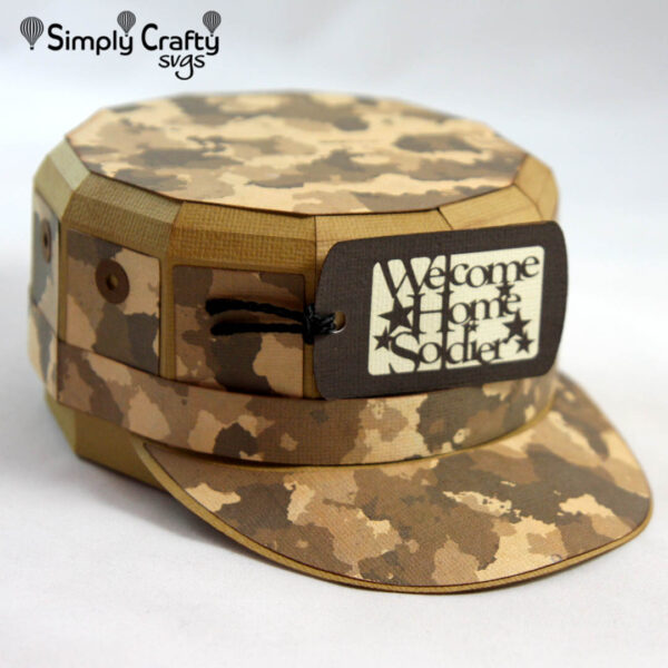 Military Fatigue Hat SVG