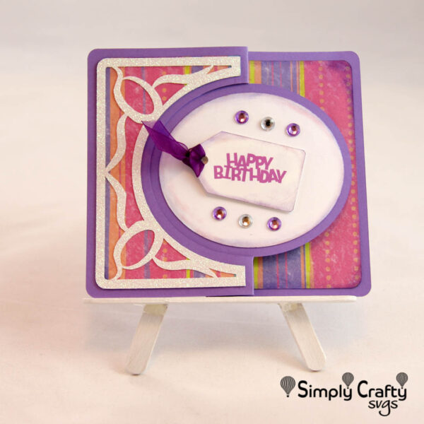 Oval Swing Card SVG
