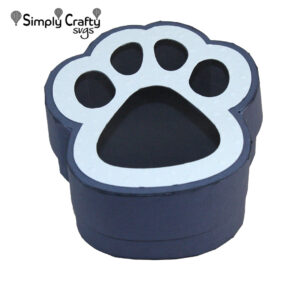 3D Paw Box SVG