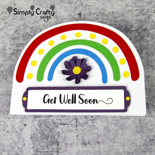 Rainbow Greetings Card SVG
