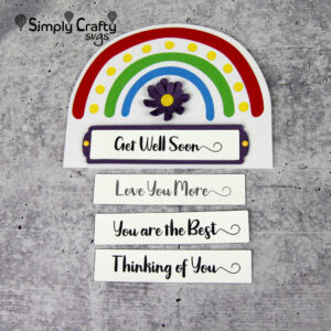 Rainbow Greetings Card SVG