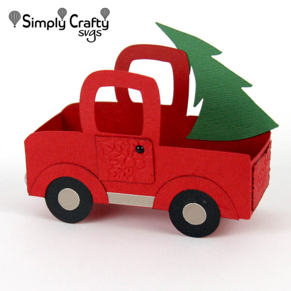 Red Truck Treat Box SVG