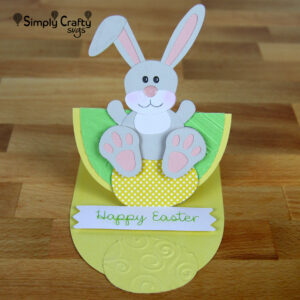 Relaxing Rabbit Easel Card SVG