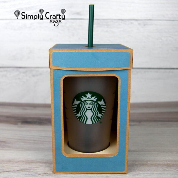 Short Cold Cup Box SVG