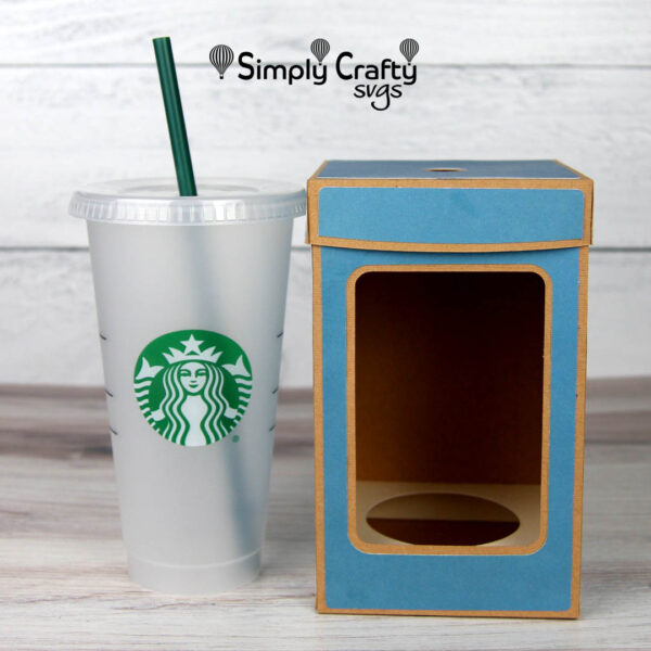 Short Cold Cup Box SVG