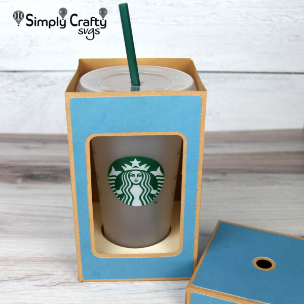 Short Cold Cup Box SVG